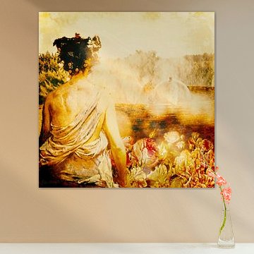 Tagträumerei am Wasserbrunnen von Helga Blanke