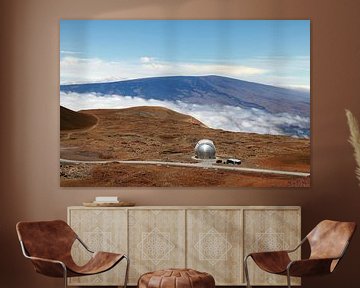 Mauna Kea telescopen , Big Island, Hawaii,USA van Frank Fichtmüller