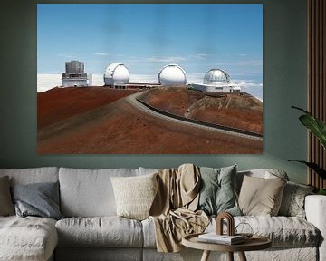 Mauna Kea telescopes , Big Island, Hawaii,USA von Frank Fichtmüller