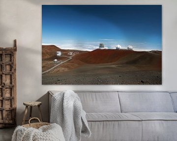 Mauna Kea telescopen , Big Island, Hawaii,USA van Frank Fichtmüller