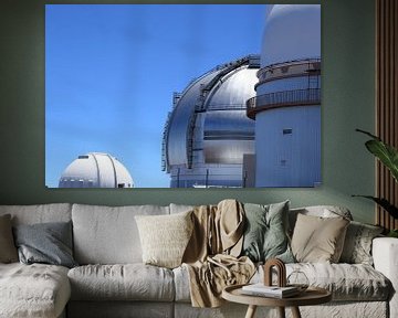 Mauna Kea telescopen , Big Island, Hawaii,USA van Frank Fichtmüller