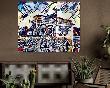 Kandinsky ontmoet Berlijn 2 van zam art