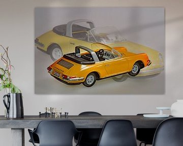 Porsche Oldtimer Modellauto 911 Targa van Ingo Laue