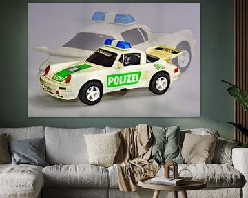 Porsche Oldtimer Modellauto 911 Police van Ingo Laue