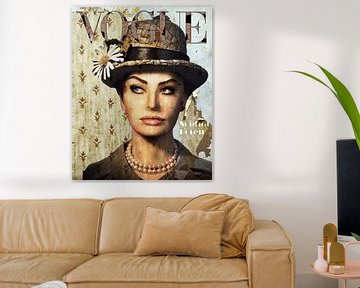 Sophia Loren Vogue van Rene Ladenius Digital Art