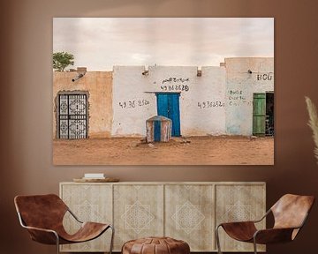 Scène de rue dans l'ancienne ville commerçante de Chinguetti en Afrique de l'Ouest sur Photolovers reisfotografie