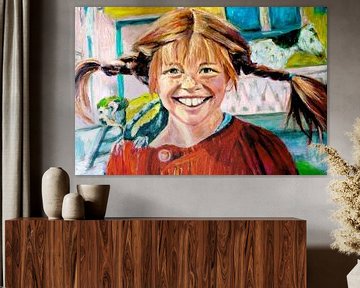 Pippi Longstocking, portrait II by Liesbeth Serlie
