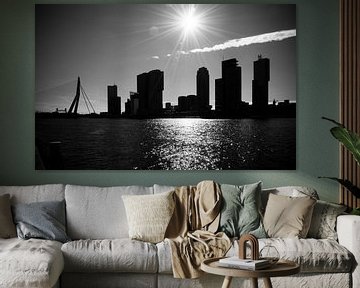 Rotterdam Kop Van Zuid silhouet van Patrick Verhoef