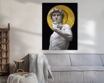 David in gouden aureool van Affect Fotografie