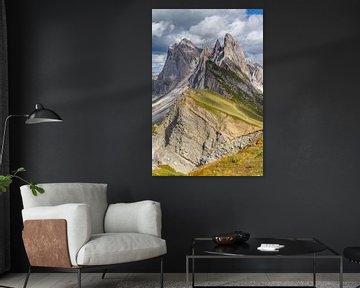 Seceda dans les Dolomites. sur Menno Schaefer