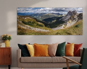 Seceda dans les Dolomites. sur Menno Schaefer