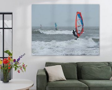 Windsurfing in the surf by Arjan van der Veer