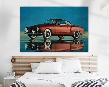 De Volkswagen Karmann Ghia van 1959 van Jan Keteleer