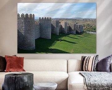 Historische stadsmuren van Avila, Spanje van Rini Kools