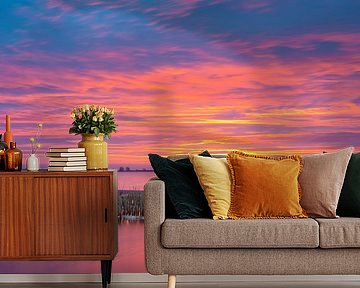 Zonsopkomst boven het Boschwijde van Wilko Visscher