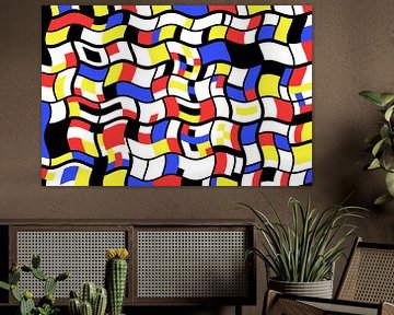 Variation des Mondrian-Stils. von Gert Hilbink
