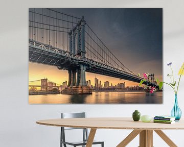 Manhattan Bridge, New York van Joris Vanbillemont