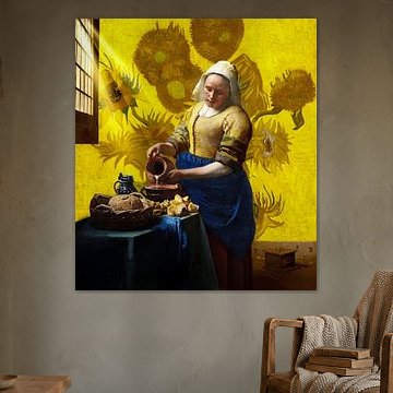 Das Milchmädchen und die Sonnenblumen