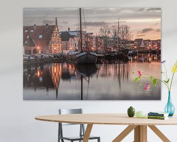 Galgewater Leiden at sunrise by Dirk van Egmond