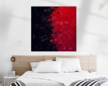 Mosaik schwarz rot #mosaik von JBJart Justyna Jaszke