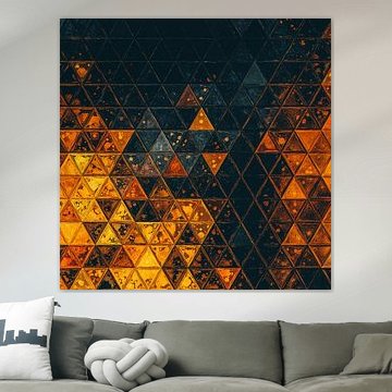 Mosaik gold orange schwarz #mosaik