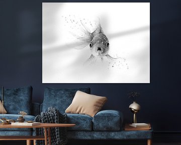 Goldfish in black and white by Atelier DT