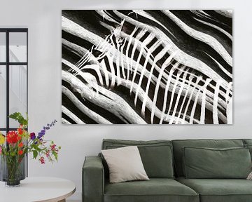 Zebra in Abstract van Arjen Roos