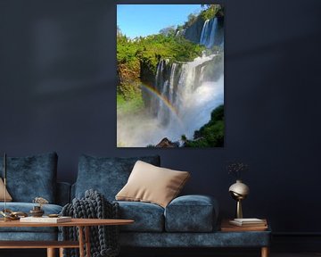 Naturwunder Wasserfälle Iguazu mit Regenbogen von Thomas Zacharias