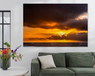 Sunset in front of Sylt by Stephan Zaun