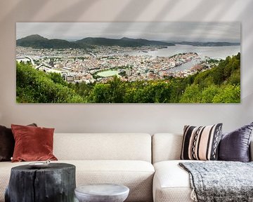 View of Bergen city from Floyen