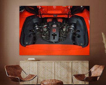 V8 Motor Ferrari 488 Spider van Niels Dep