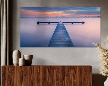 Zonsondergang aan het Zuidlaardermeer van Henk Meijer Photography