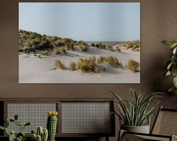 De duinen van Noordwijk | Pastelkleuren | Strand fotografie | Wall art print van Alblasfotografie