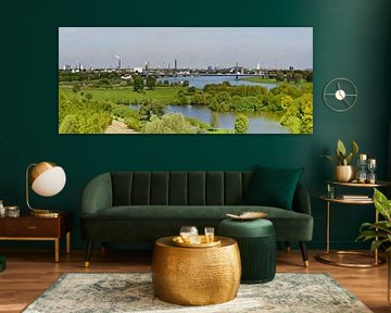 Duisburg city panorama
