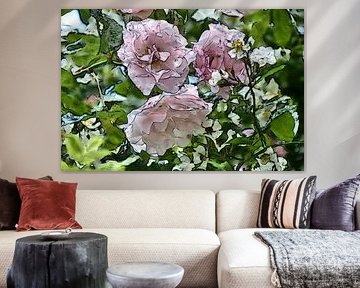 painted roses