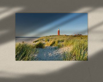 Der Leuchtturm von Texel an einem sonnigen Frühlingsabend von Sean Vos
