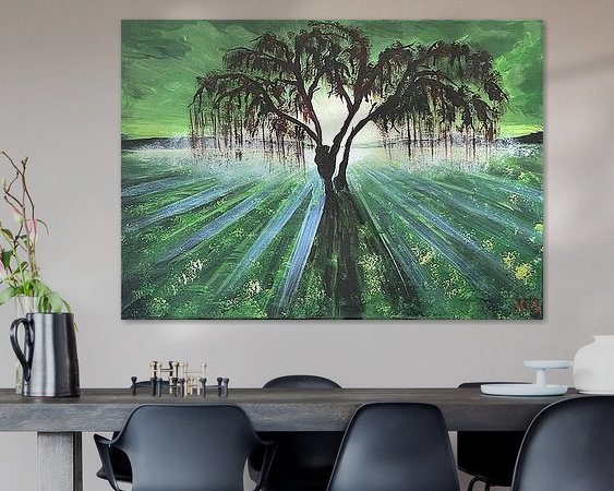 Example of the artwork in a room