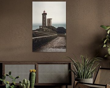 Vuurtoren aan de franse kust van Delano Balten