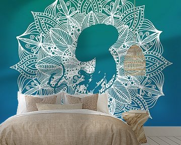 Turkoois Mandala Kwal van Sebastian Grafmann