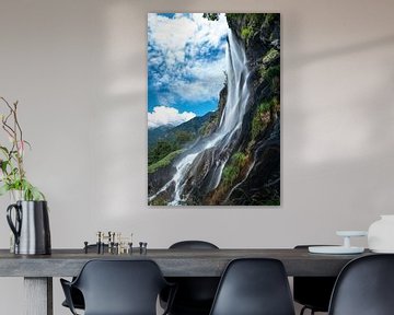 Waterfall Savogno IT by Dennis van Beek