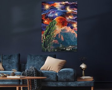 Starry Night Moon | Moon Collection Wall Design by Design by Anouk