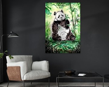 Big hungry panda bear by Sebastian Grafmann