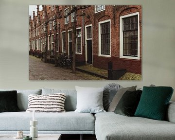 Nederlandse architectuur in Haarlem | Fine art foto print | Nederland, Europa van Sanne Dost