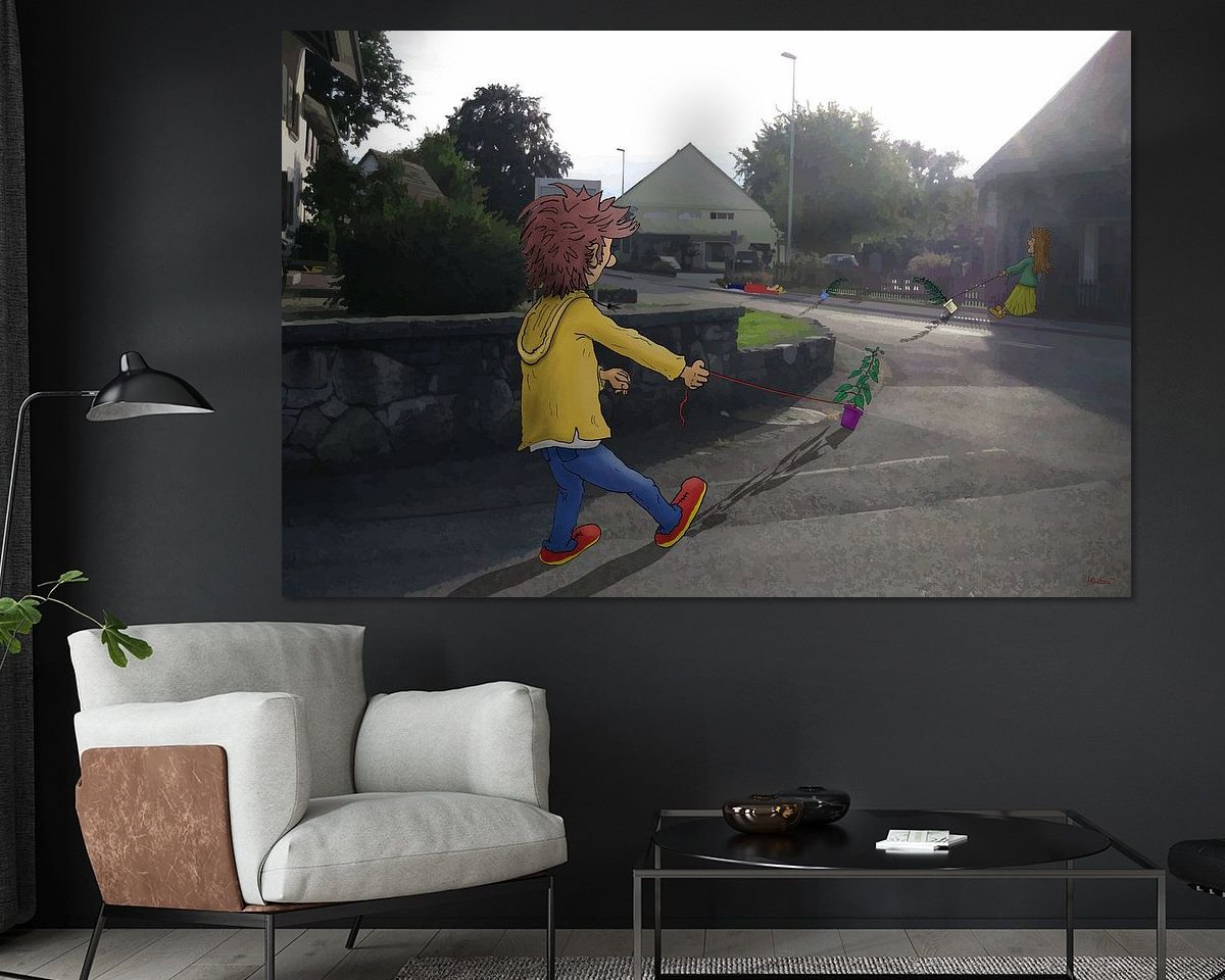 Example of the artwork in a room