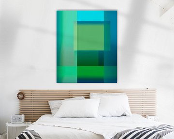 Dégradé de couleurs vert et bleu