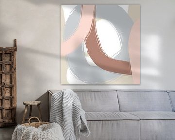 Moderne abstracte kunst - Lijnen en vormen 12 van Dina Dankers