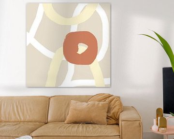 Moderne abstracte kunst - Lijnen en vormen 17 van Dina Dankers