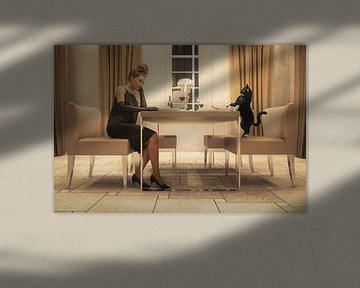 Tisch für zwei, ein szenisches Werk von Arjen Roos