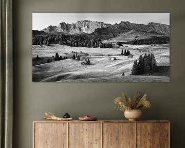 Alpe di Siusi in zwart-wit van Henk Meijer Photography