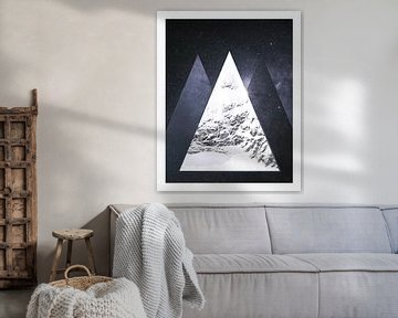 Abstract astraal en bergen van Julie Coste
